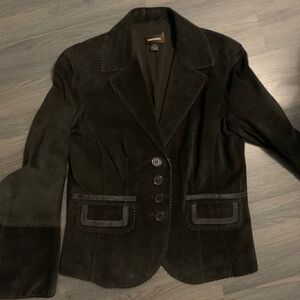 Danier brown suede leather jacket